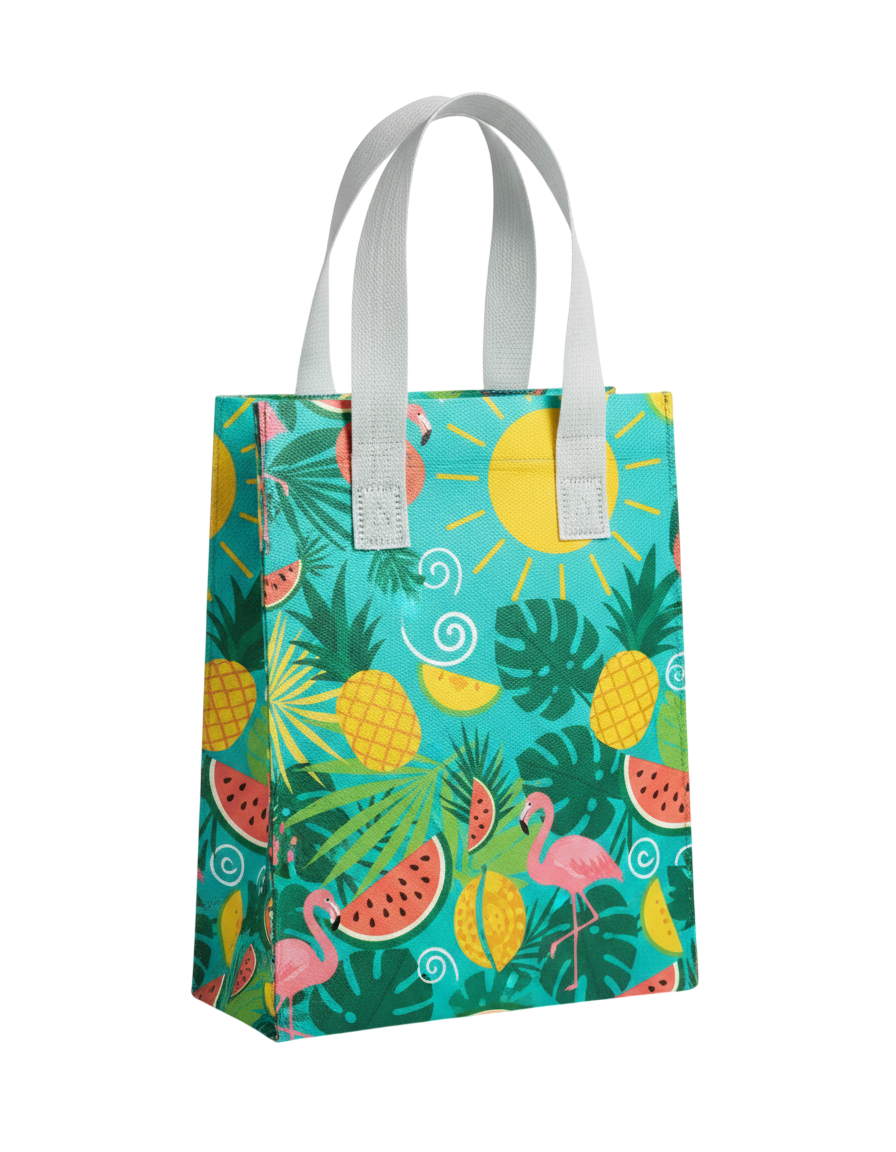 Ecobag Bag2Go em ráfia laminada com impressão colorida